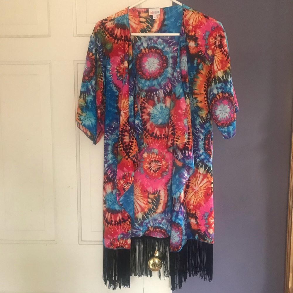 OBO! Tie Dye Fringe Unicorn Monroe Robe